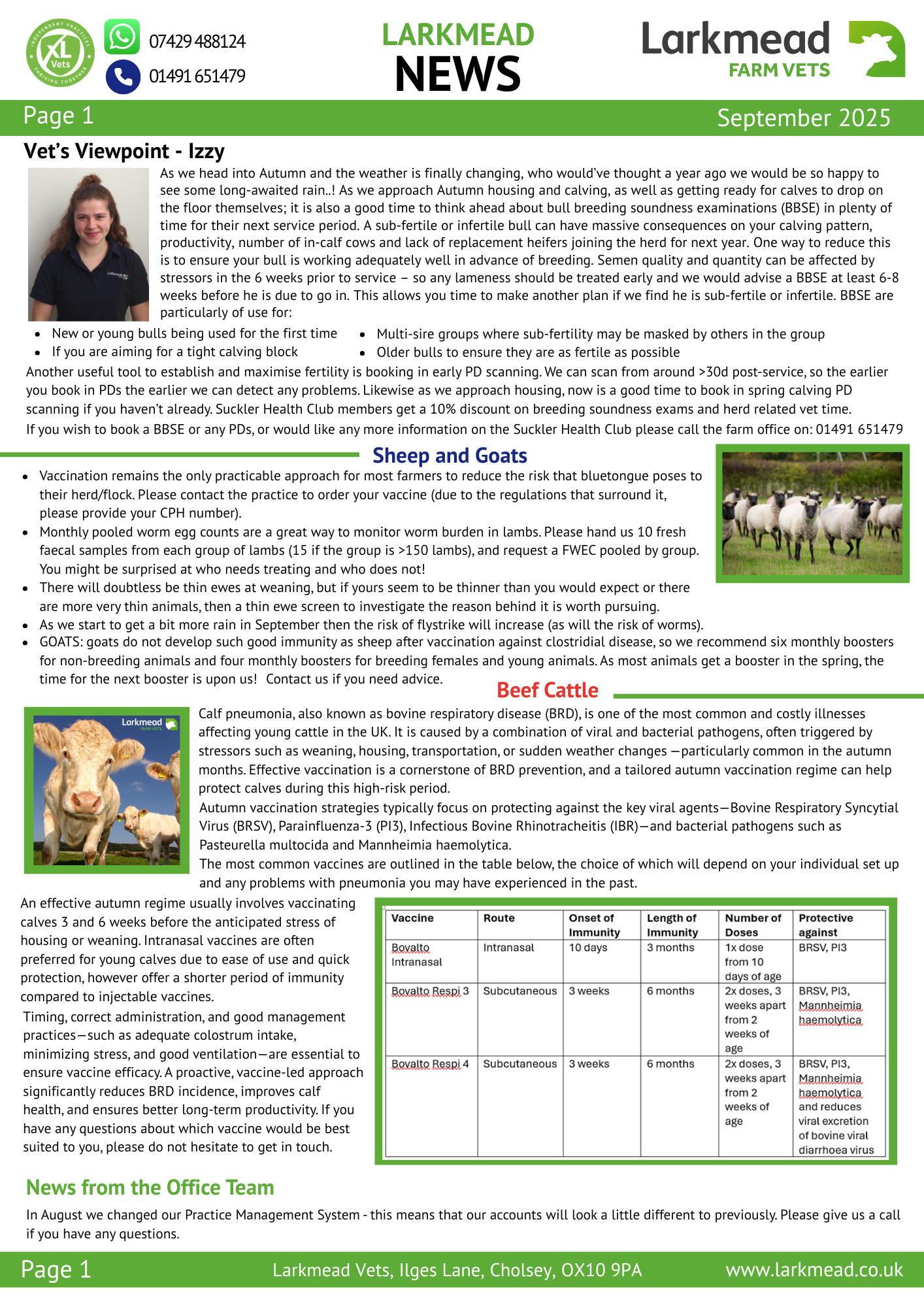 September Newsletter